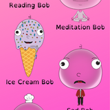 Bookmark | Big Head Bob Reverseable Bookmarks - Adorable Page Companions! (2 for 1 Deal)