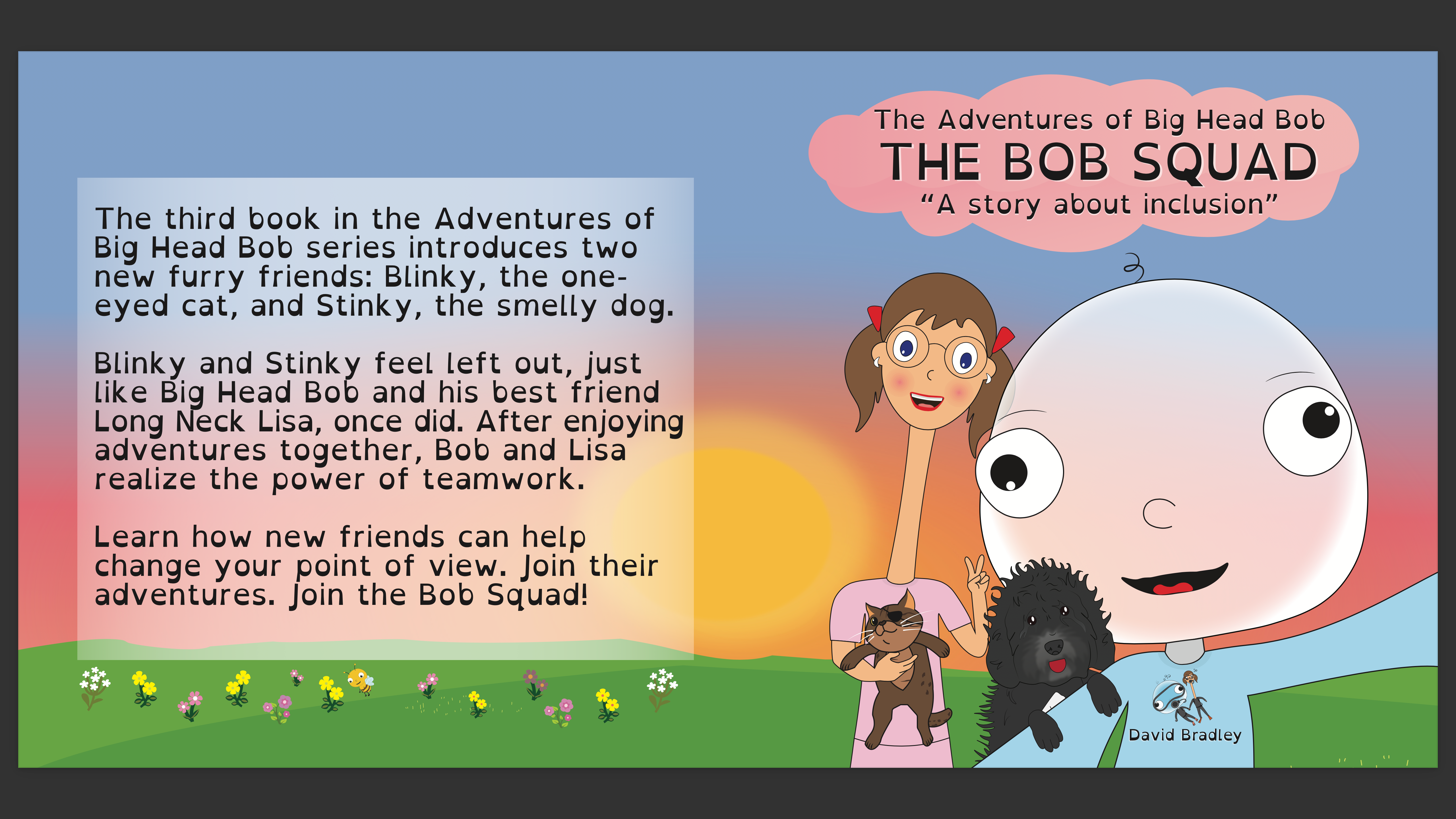 Book 3 Package - Signed Copy of Big Head Bob - The Bob Squad - A story about inclusion