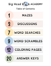 Load image into Gallery viewer, K-6 Activity Workbook | Mazes, Puzzles, Discussions, Coloring, Word Search SEL Book