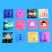 Load image into Gallery viewer, Big Head Bob 3x3 Stickers