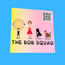 Load image into Gallery viewer, Big Head Bob 3x3 Stickers