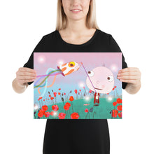 Load image into Gallery viewer, Goby Fish and The Candy Cane Shrimp Big Head Bob Poster