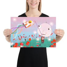 Load image into Gallery viewer, Goby Fish and The Candy Cane Shrimp Big Head Bob Poster