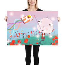 Load image into Gallery viewer, Goby Fish and The Candy Cane Shrimp Big Head Bob Poster