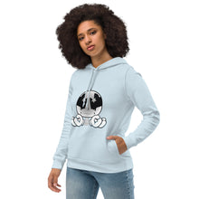 Load image into Gallery viewer, Heartbroken Reality x Big Head Bob Collab Women's eco fitted hoodie