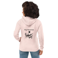 Load image into Gallery viewer, Heartbroken Reality x Big Head Bob Collab Women's eco fitted hoodie