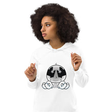 Load image into Gallery viewer, Heartbroken Reality x Big Head Bob Collab Women's eco fitted hoodie