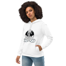 Load image into Gallery viewer, Heartbroken Reality x Big Head Bob Collab Women's eco fitted hoodie