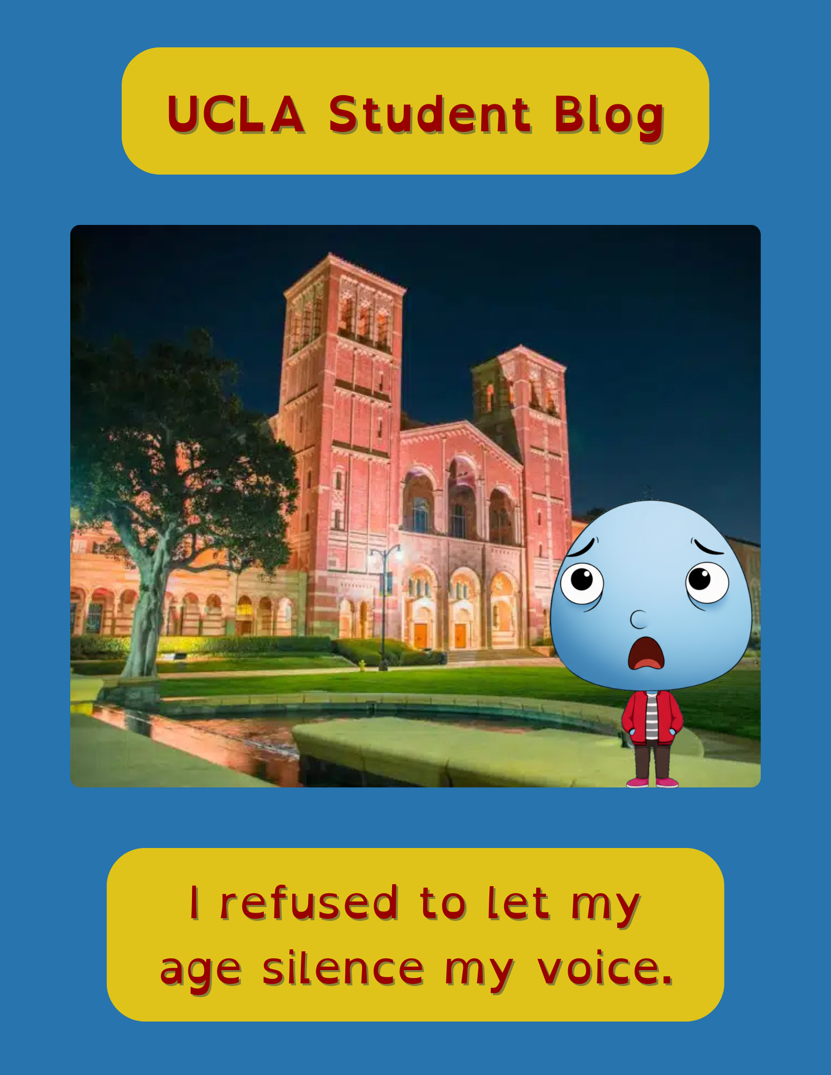 Student blog post about perseverance and resilience as a young international college student