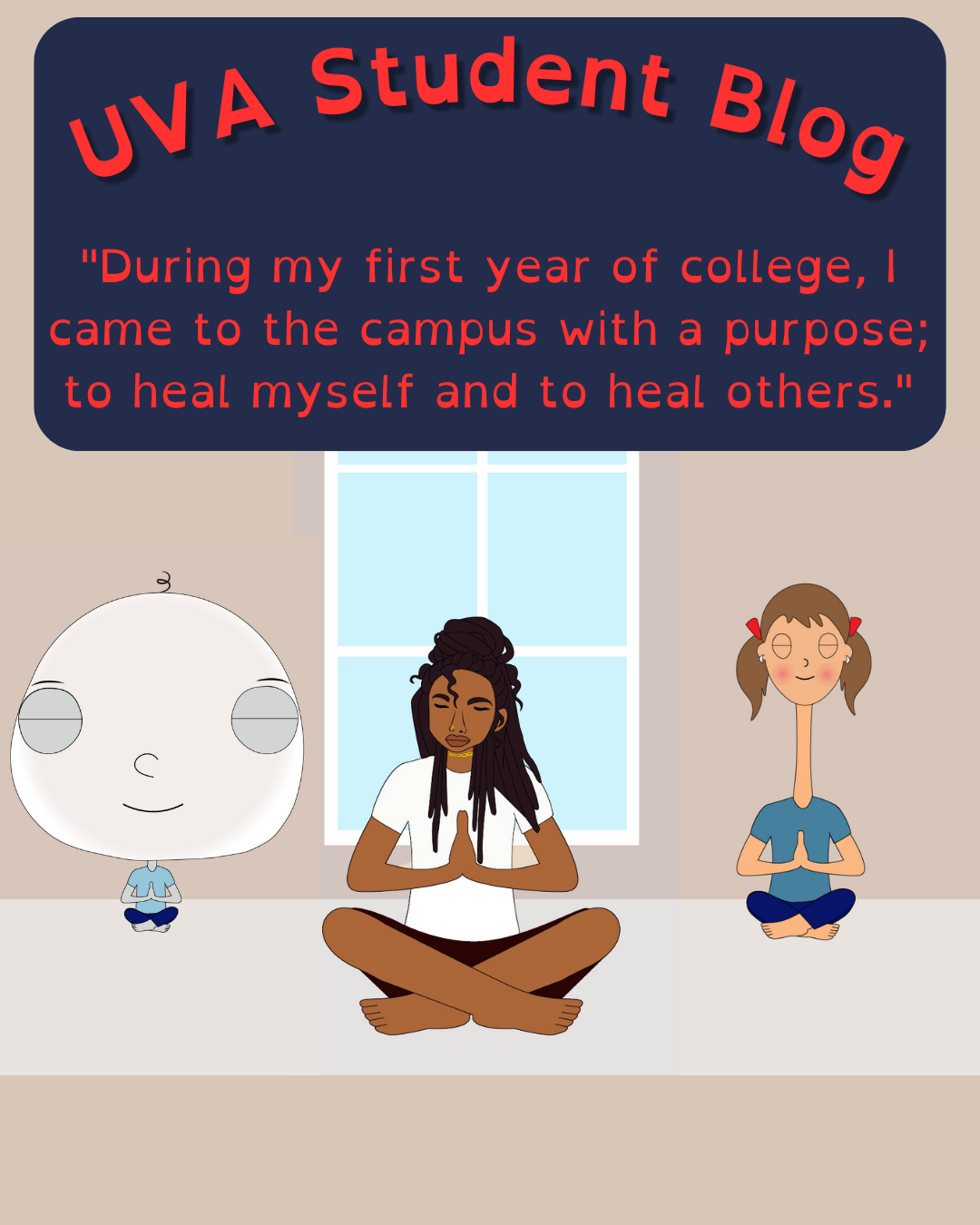 Student blog post about breathwork and how mindful breathing supports mental health and stress relief