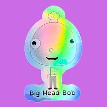 Load image into Gallery viewer, Big Head Bob Holographic Stickers
