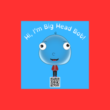 Load image into Gallery viewer, Big Head Bob 3x3 Stickers
