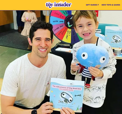 The Toy Insider feature on the Big Head Bob book series