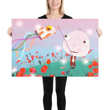 Load image into Gallery viewer, Goby Fish and The Candy Cane Shrimp Big Head Bob Poster
