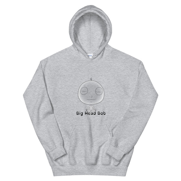 Meditation Bob Adult Unisex Hoodie - Big Head Bob Mindfulness Apparel