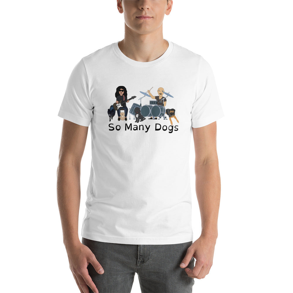 So Many Dogs Unisex band t-shirt